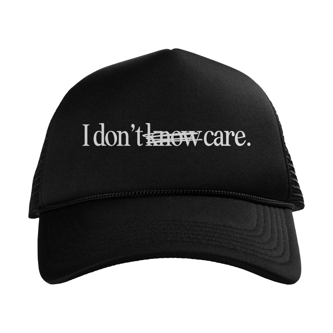I DON'T CARE TRUCKER HAT