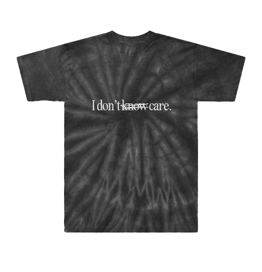 I DON'T CARE TIE-DYE T-SHIRT